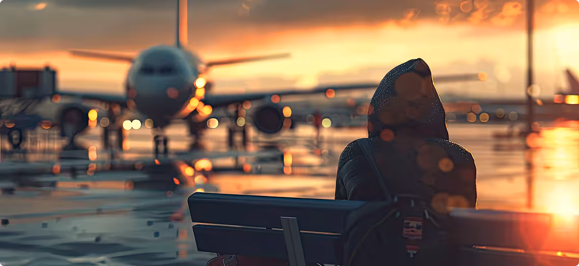 war flight cancellations airport chaos