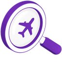 Search, compare, book icon