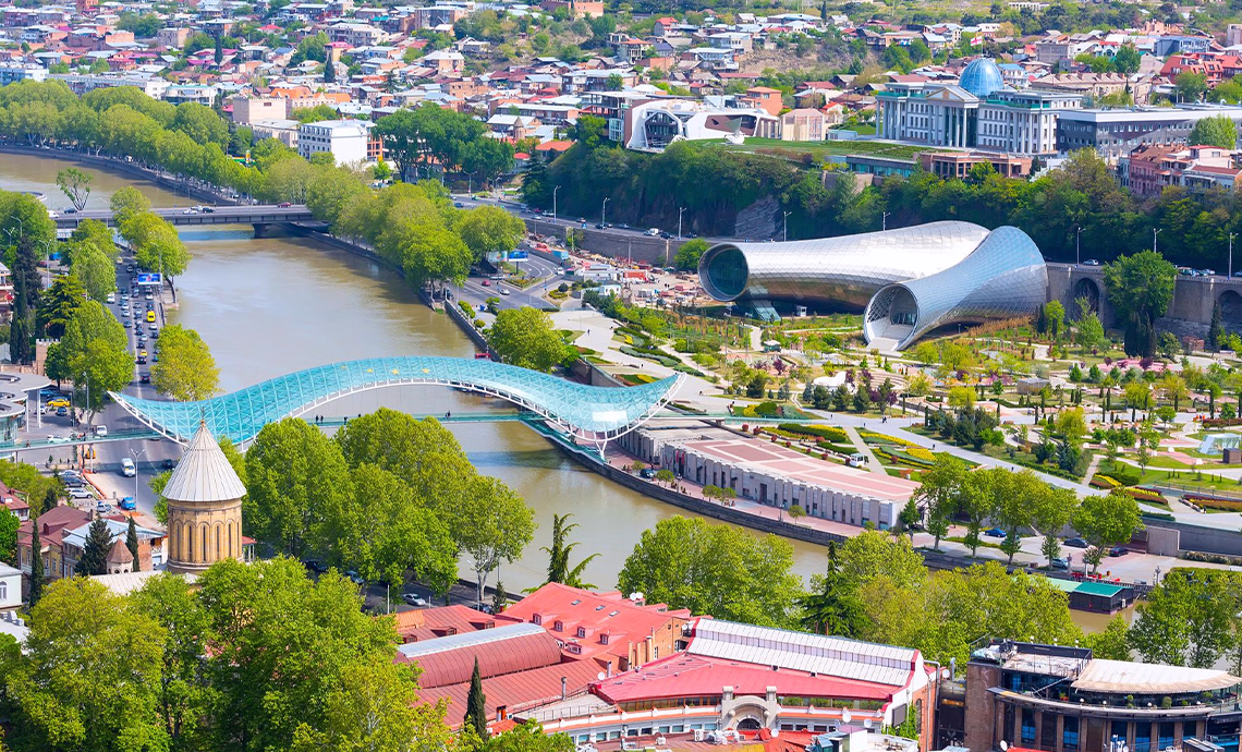 Tbilisi summer travel route