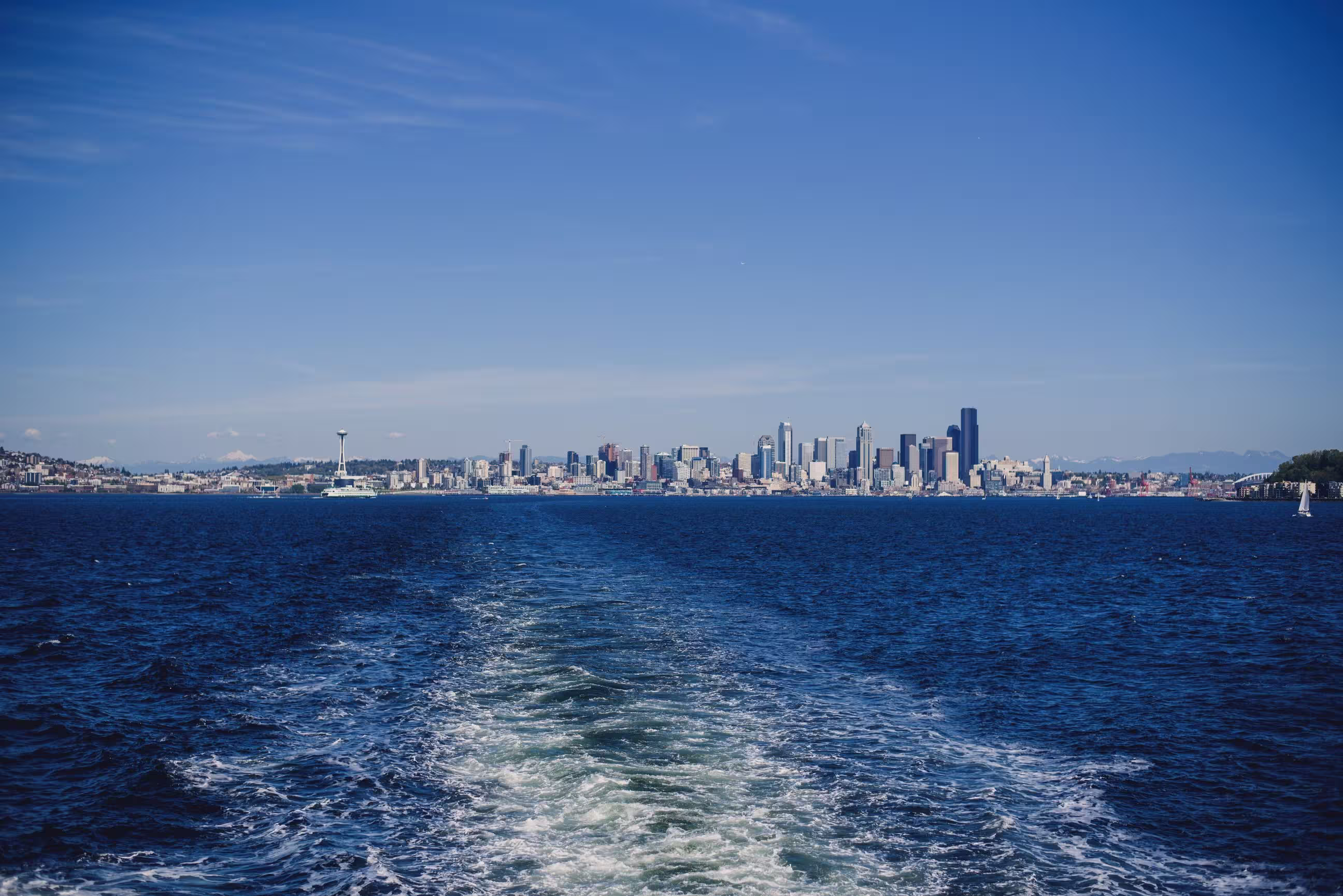Seattle skyline across Puget