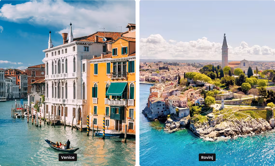 Venice vs Rovinj