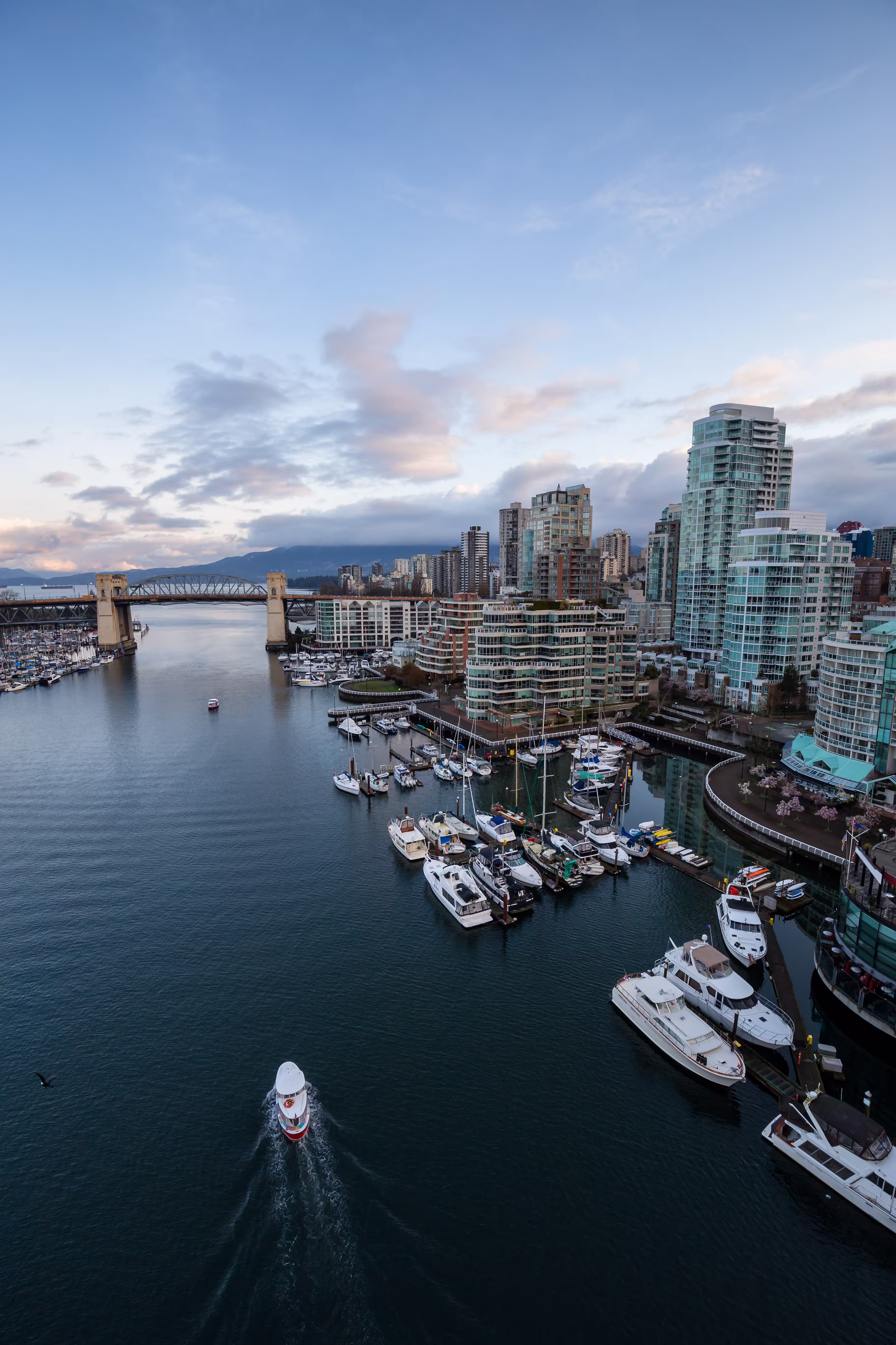 Aerial view of downtown Vancouver