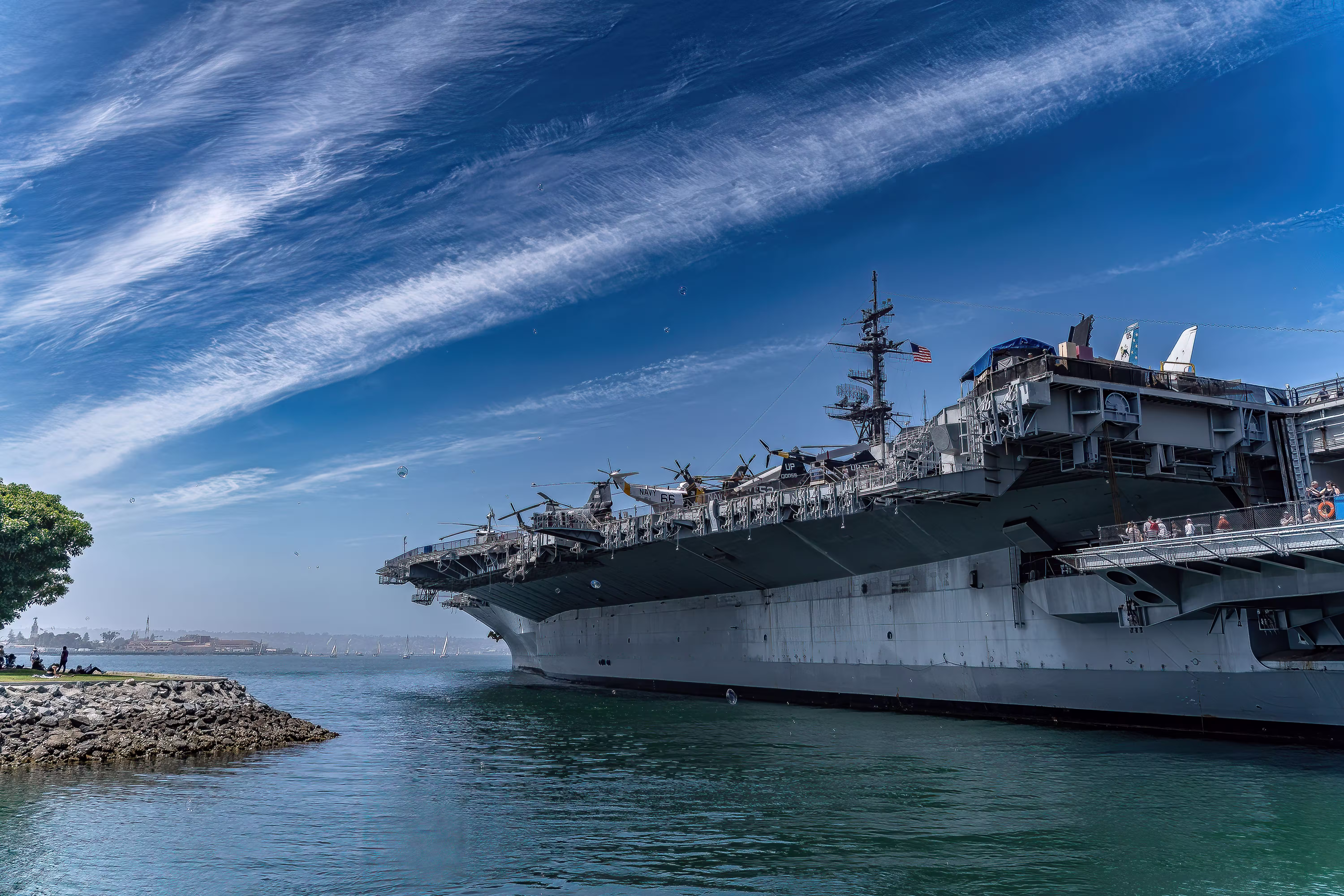 Aircraft carrier USS Midway Museum at Navy Pier