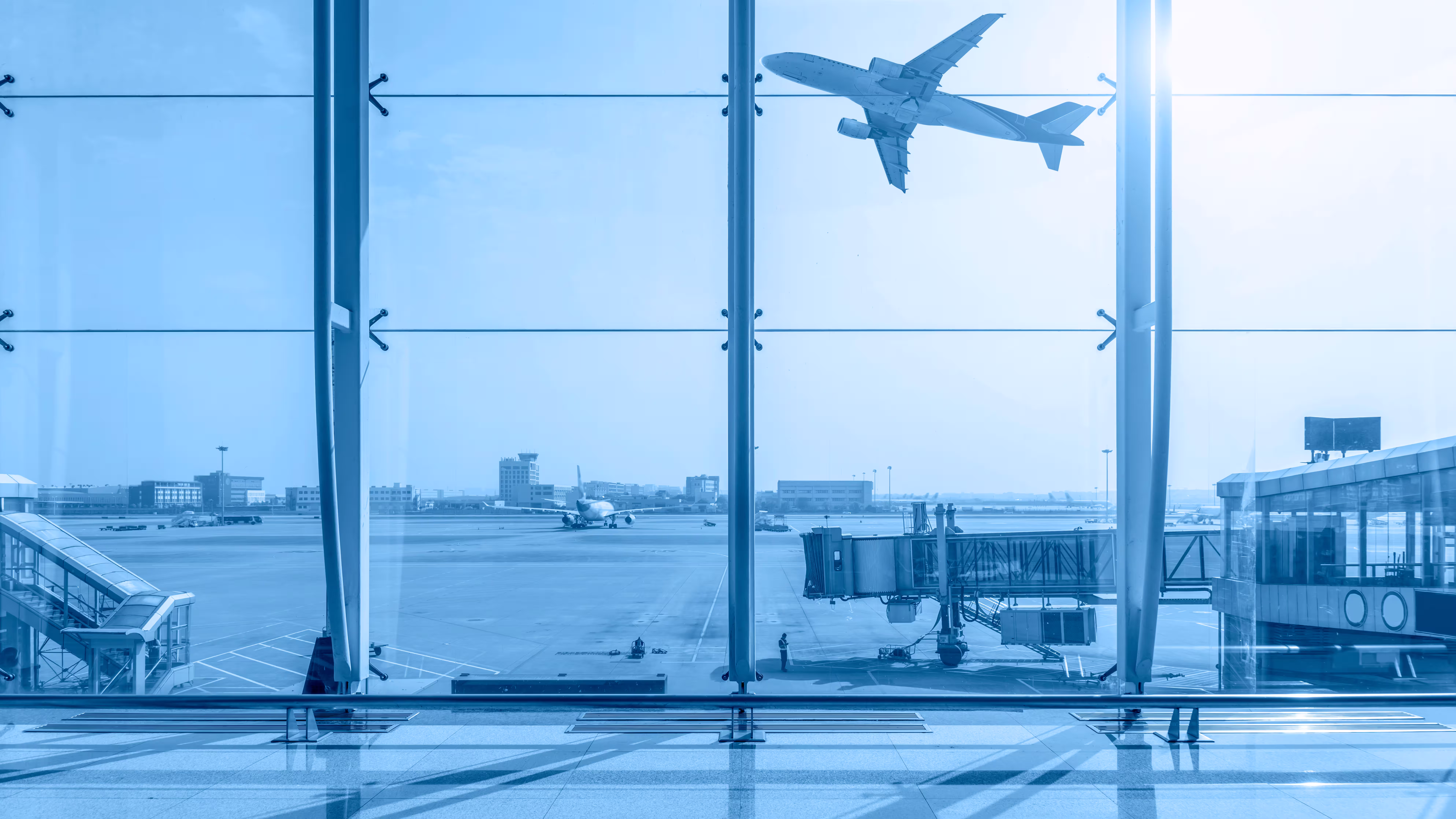 Airport terminal for travellers flying to Aruba