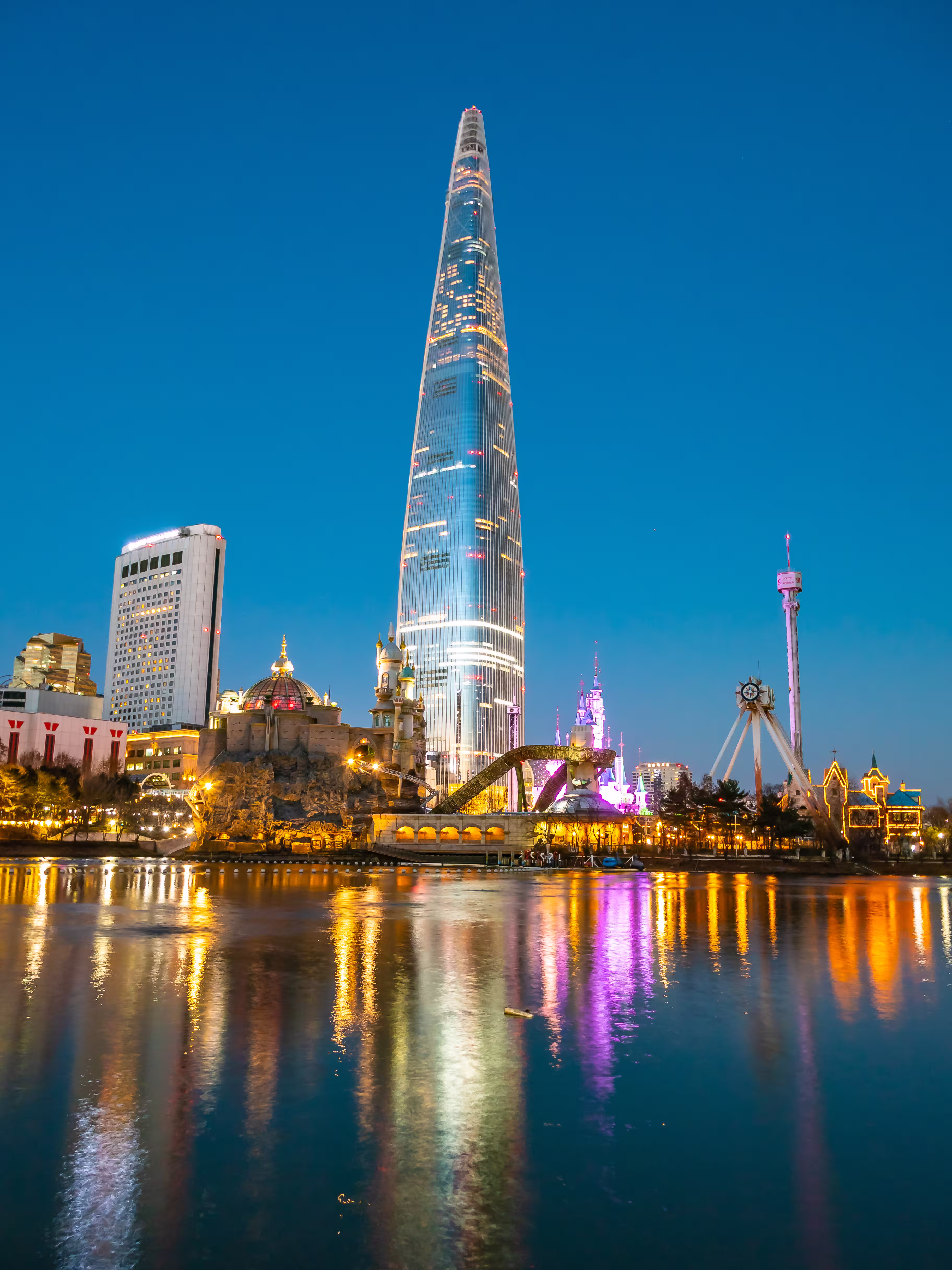 beautiful architecture building lotte tower