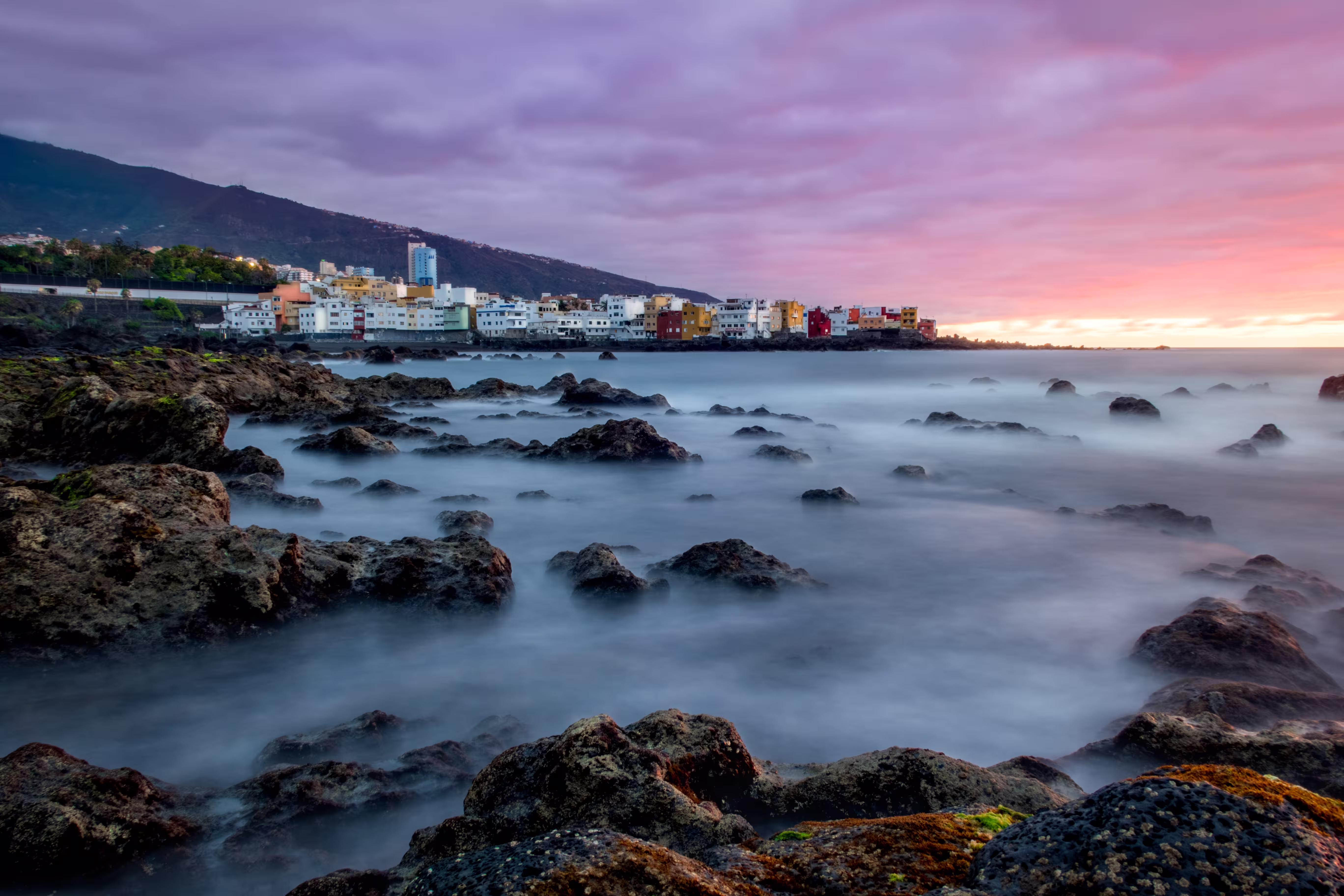 beautiful view puerto de la cruz canary islands