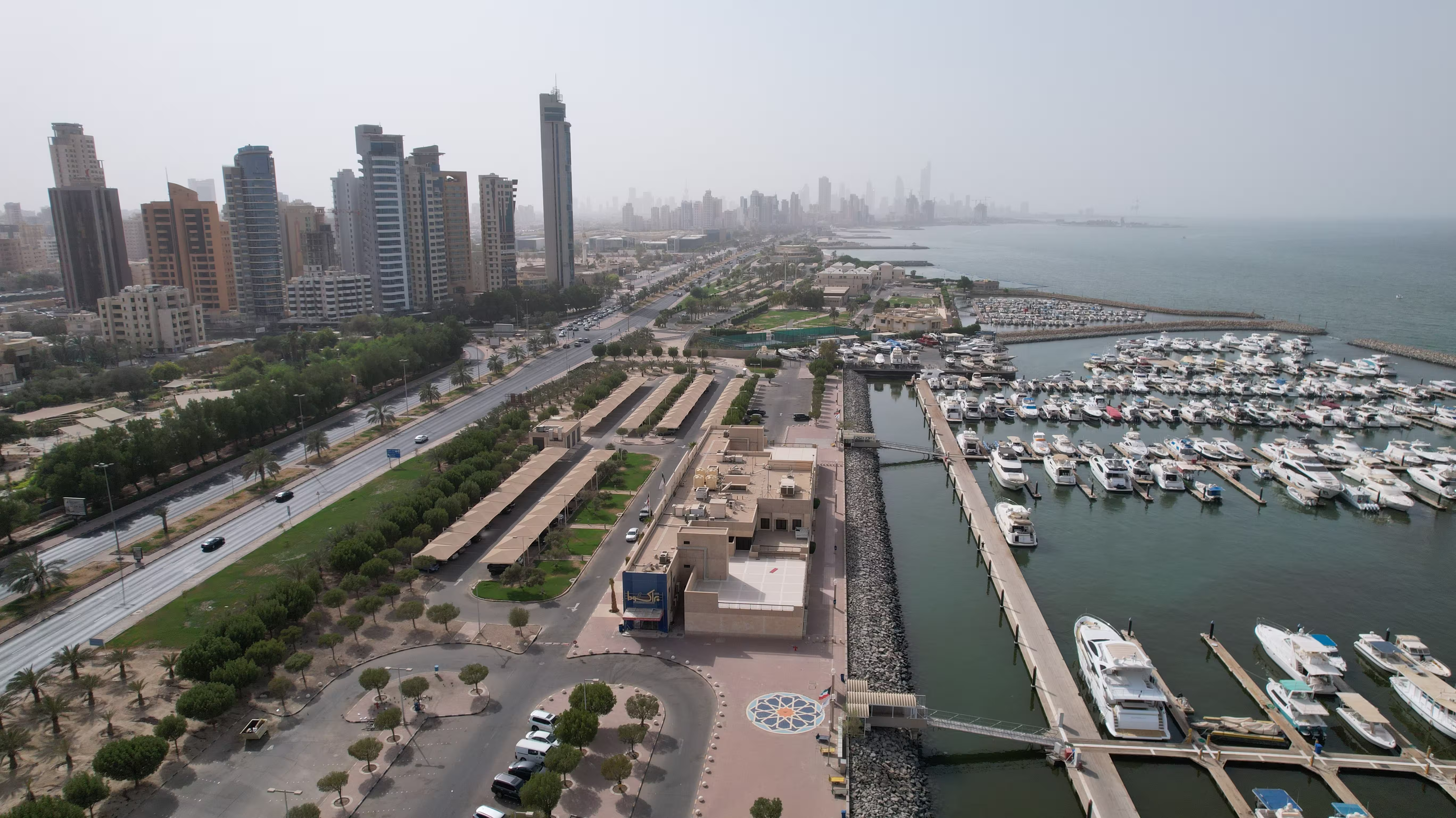Aerial view of the Gulf region