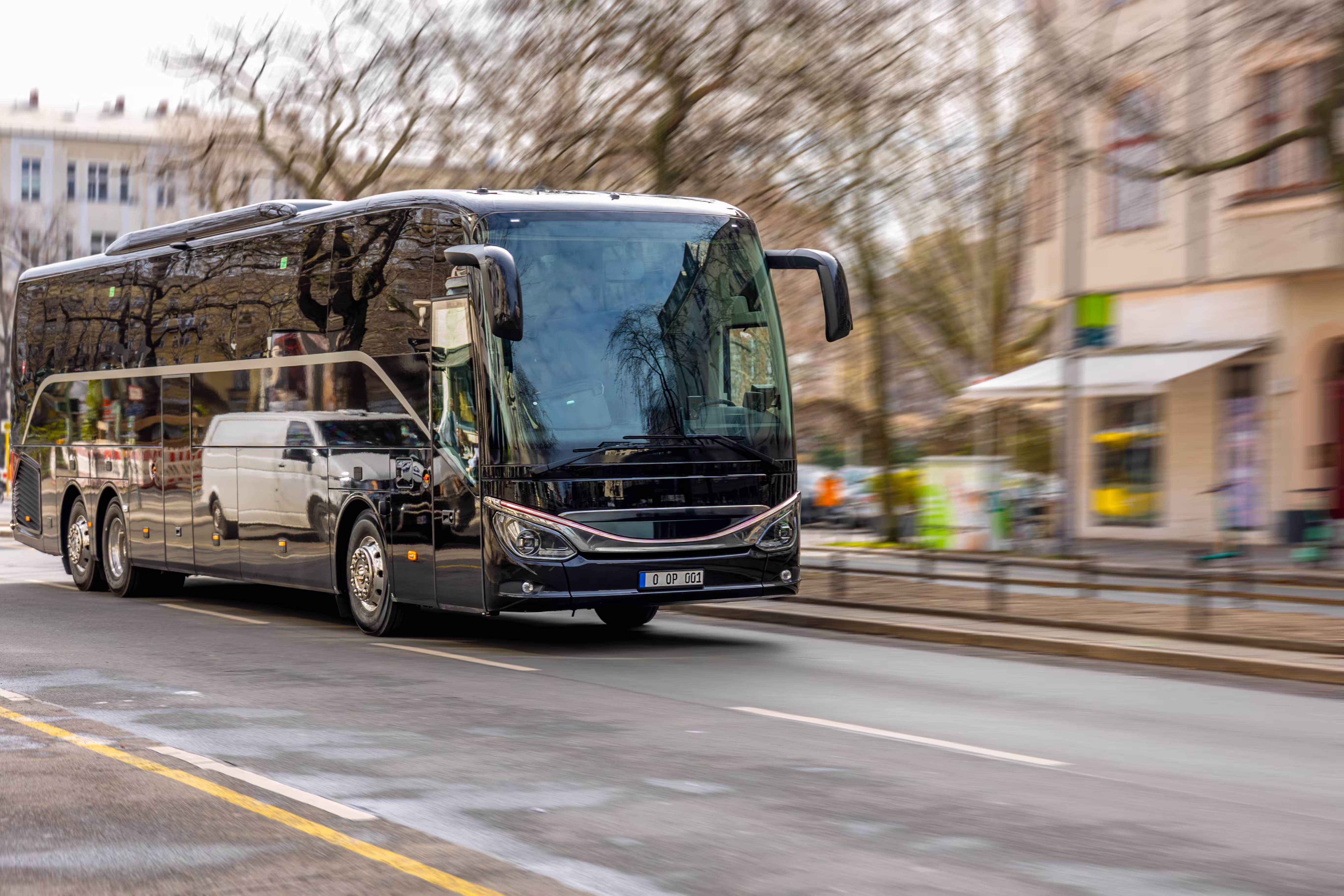 black-tourist-bus-driving-road-modern-passenger-co