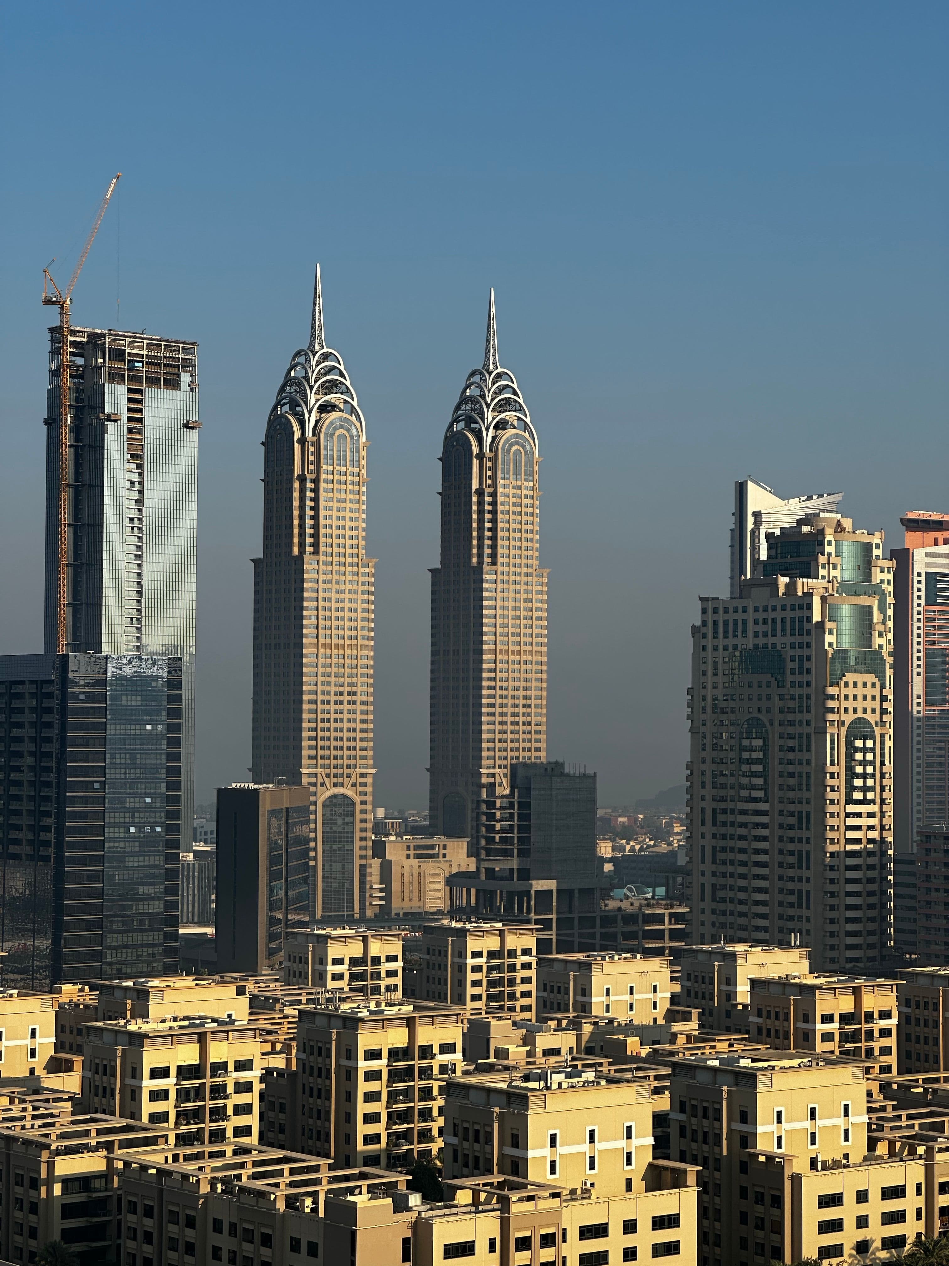 Downtown Dubai with view of Al Kazim Towers