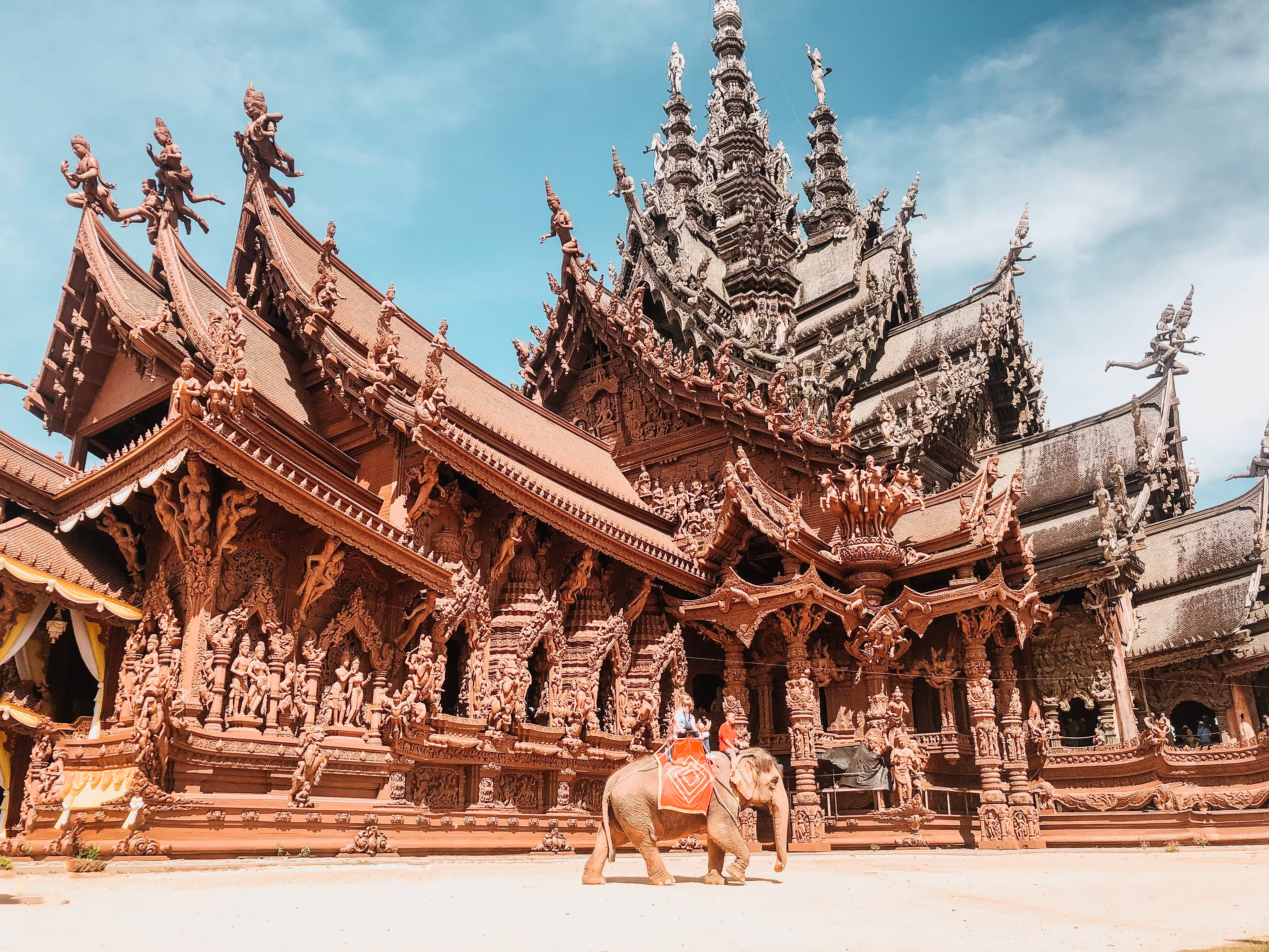 low angle shot beautiful sanctuary truth Pattaya