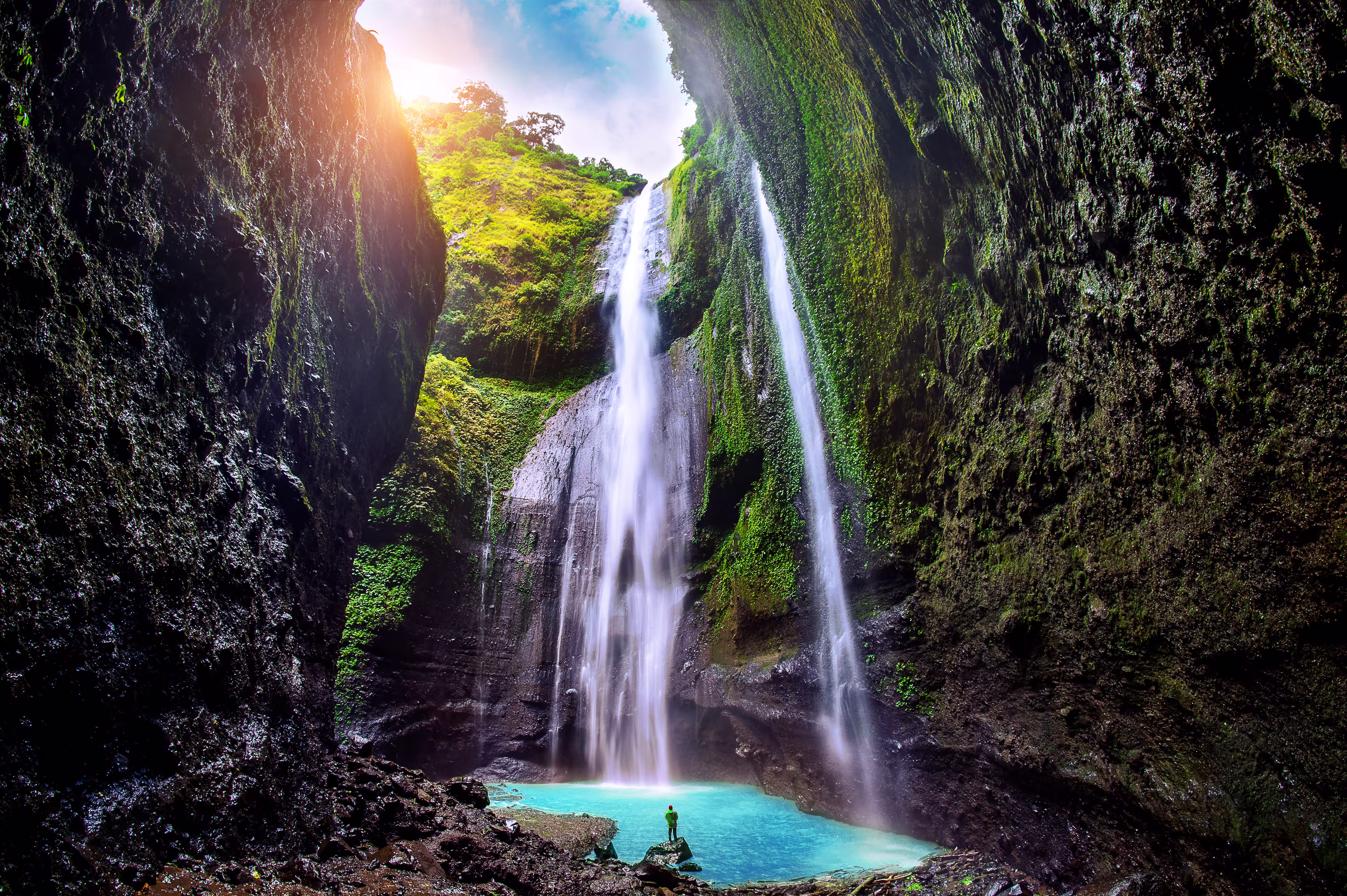 madakaripura waterfall is tallest waterfall java