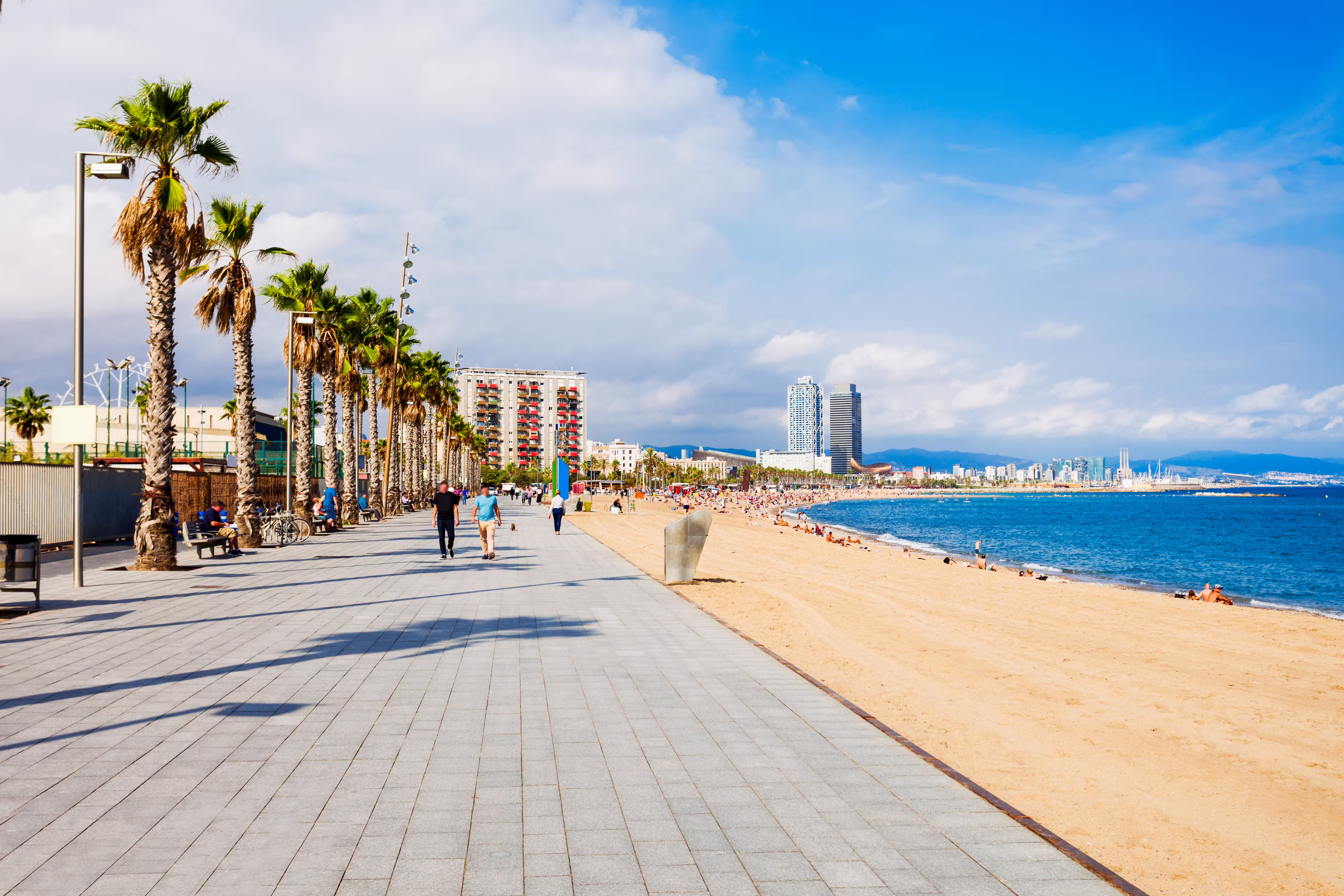 Barceloneta city beach Barcelona