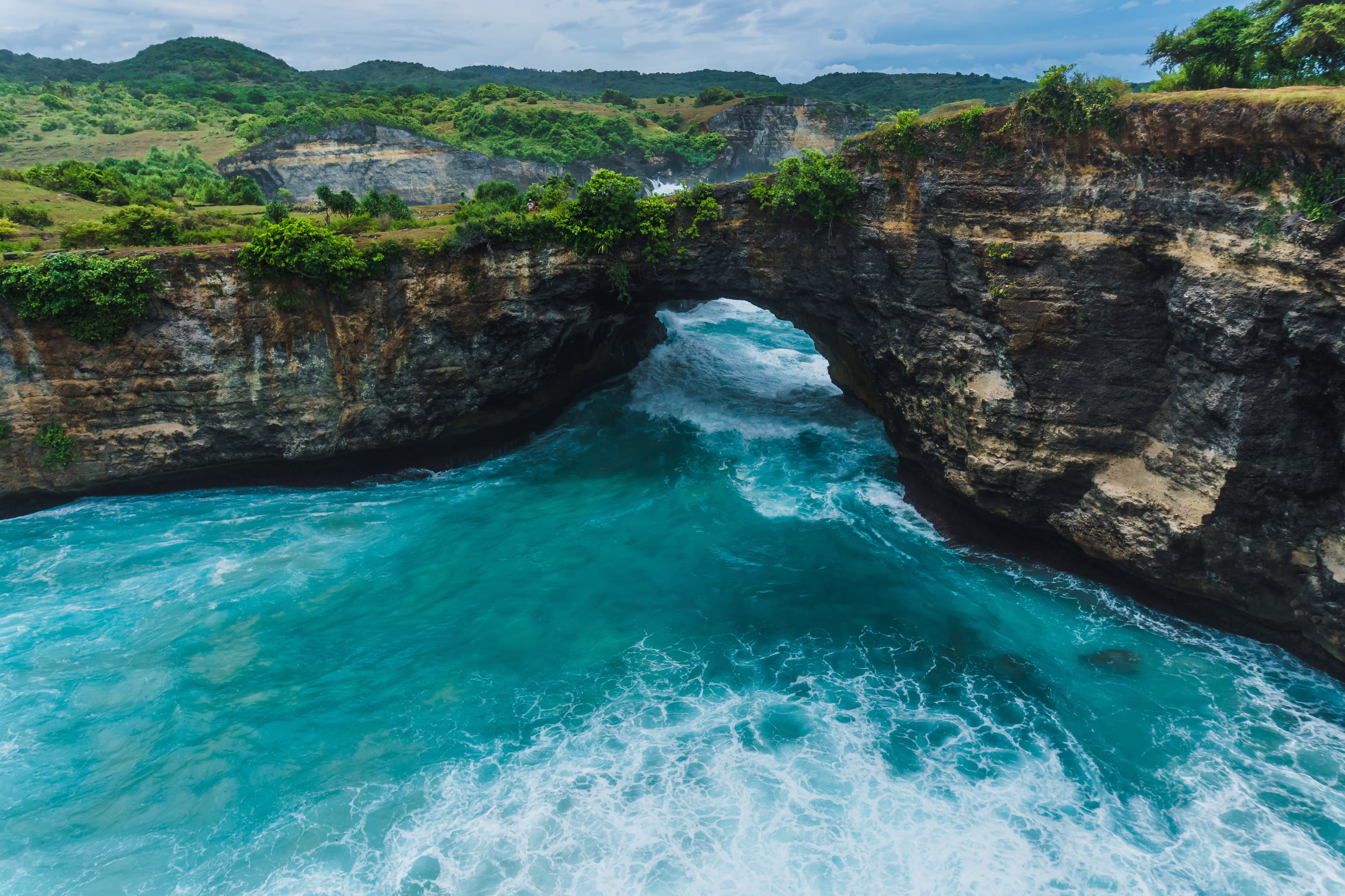 rock ocean landscape