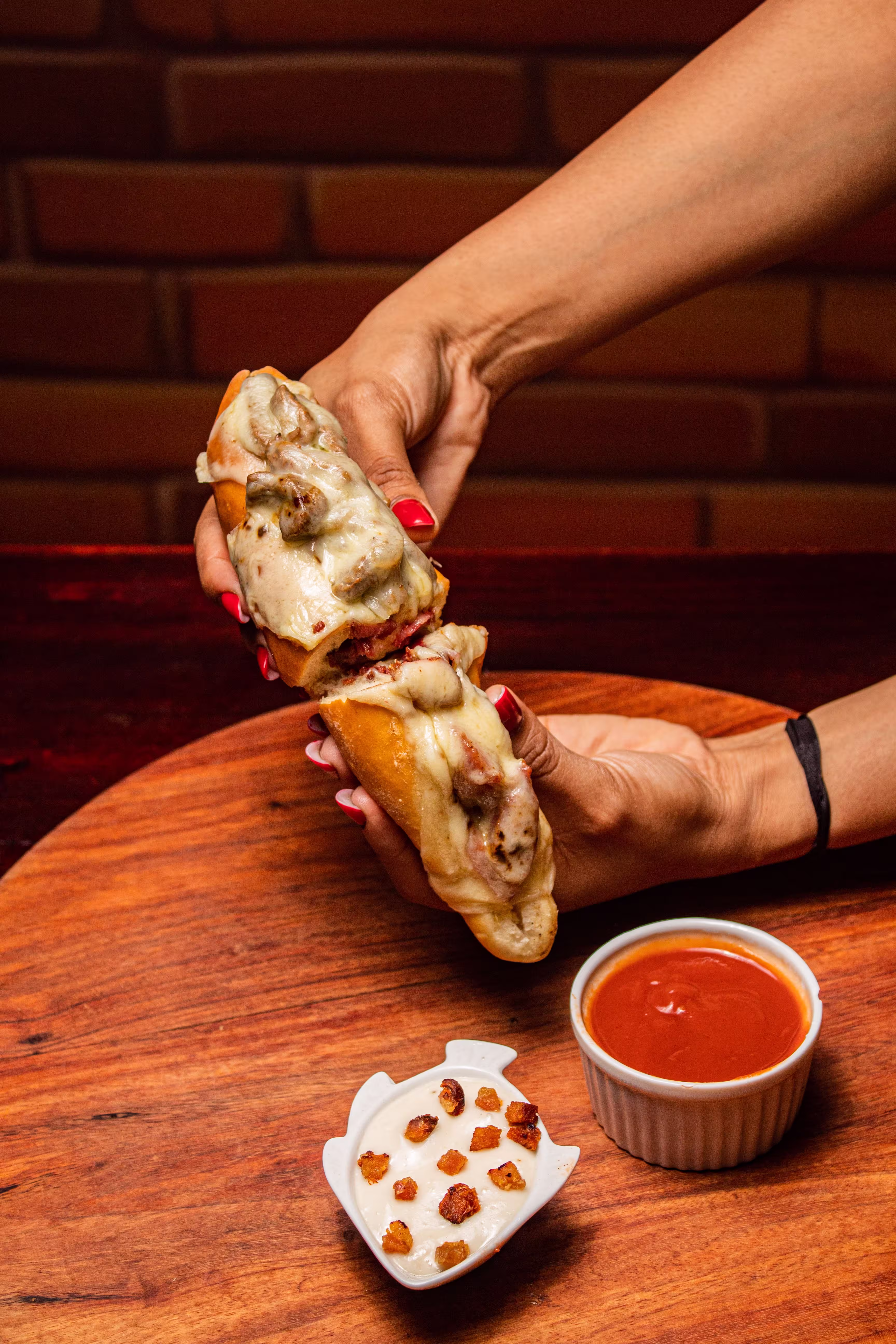 Philadelphia cheesesteak sandwich
