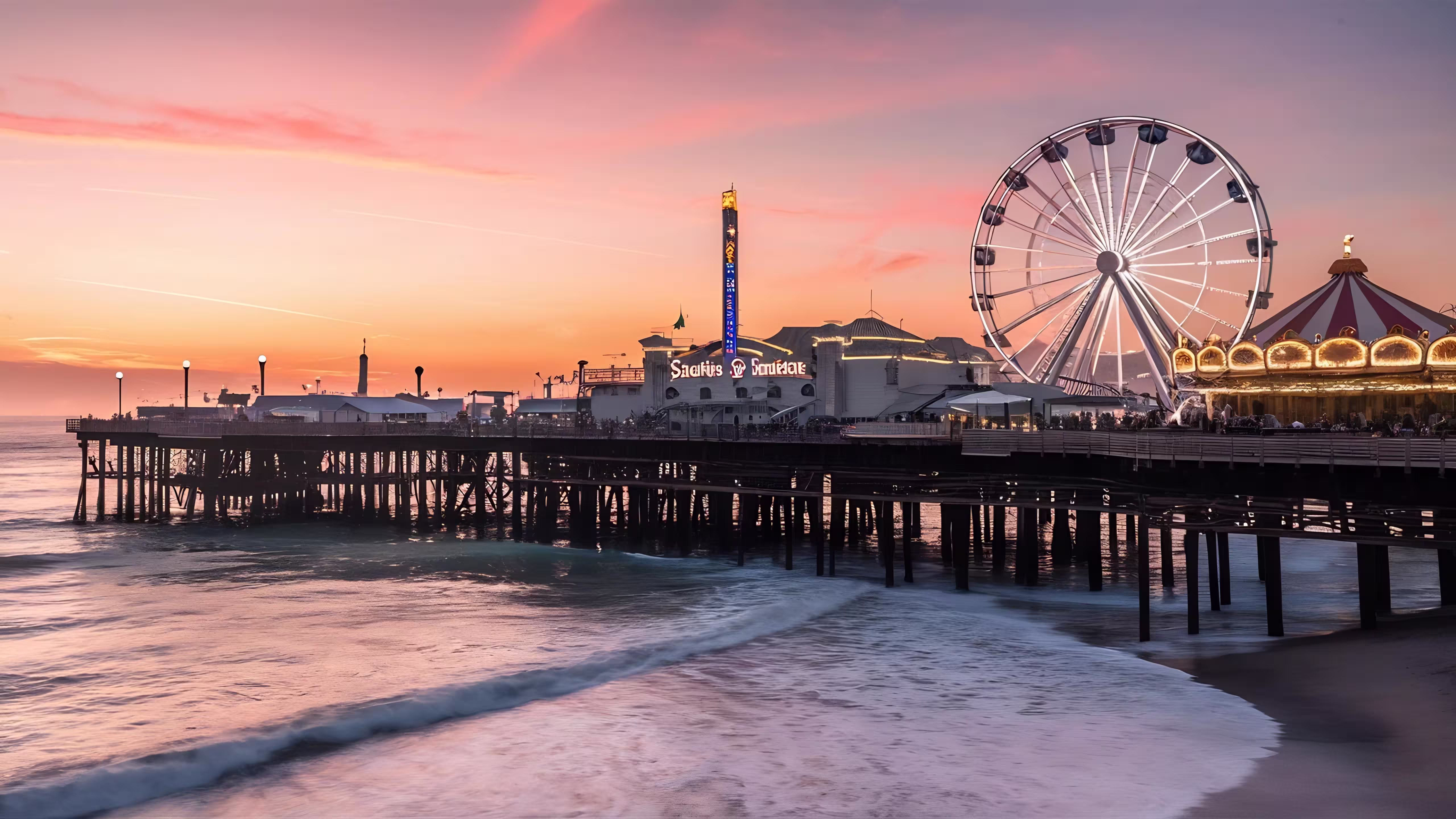 santa-monica-pier-sunset