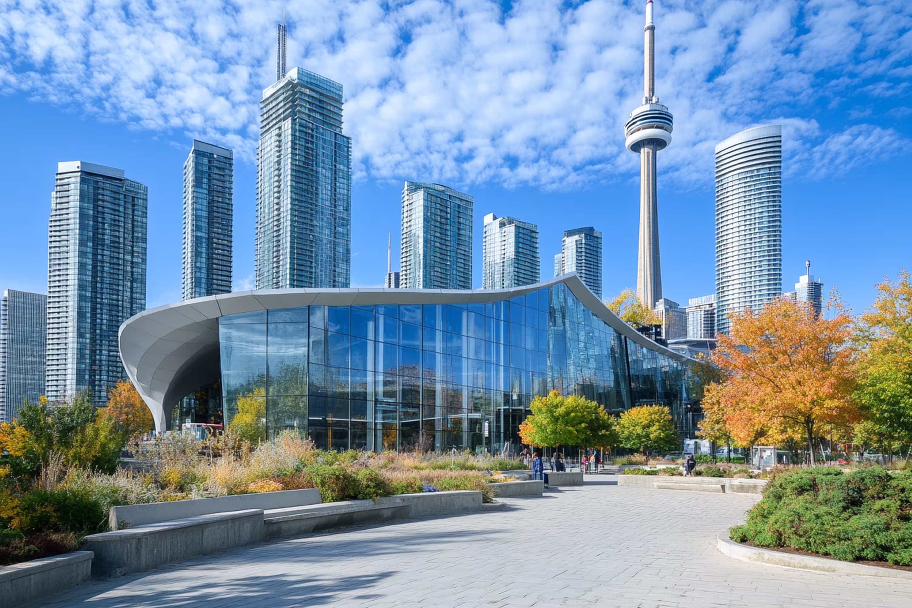 Toronto financial district skyline