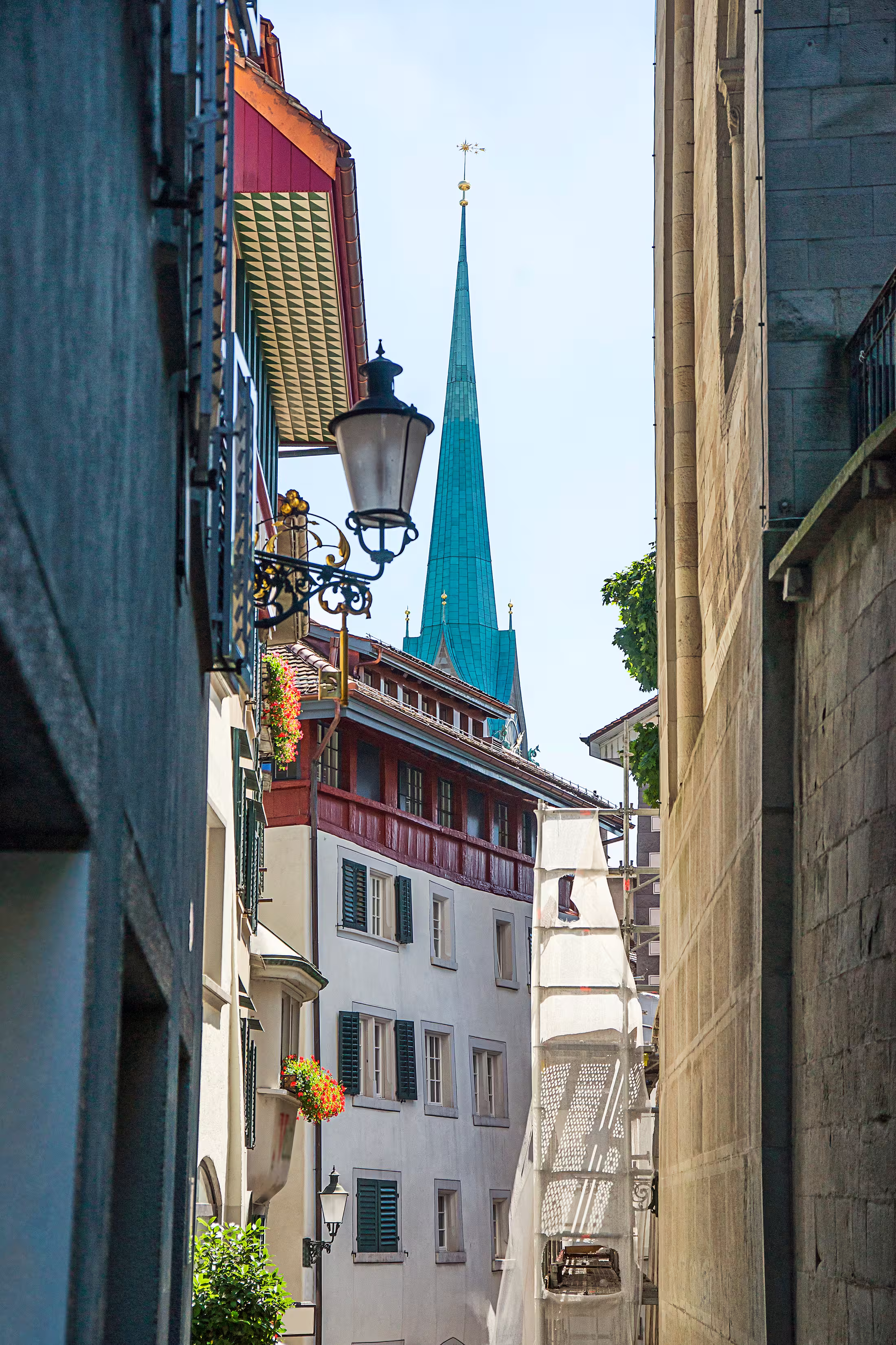 St Peter Church Zurich summertime Switzerland