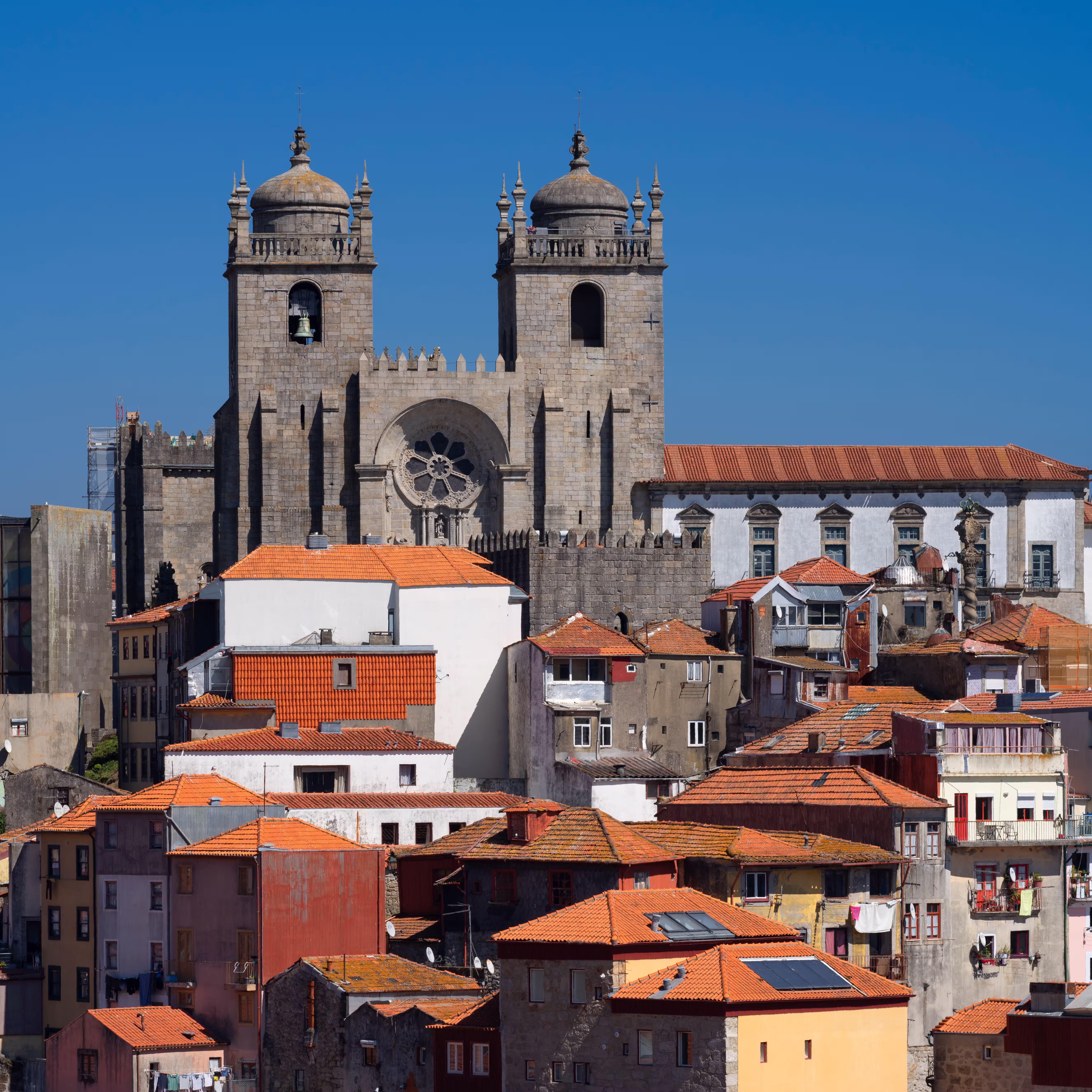 vertical view porto portugal europe