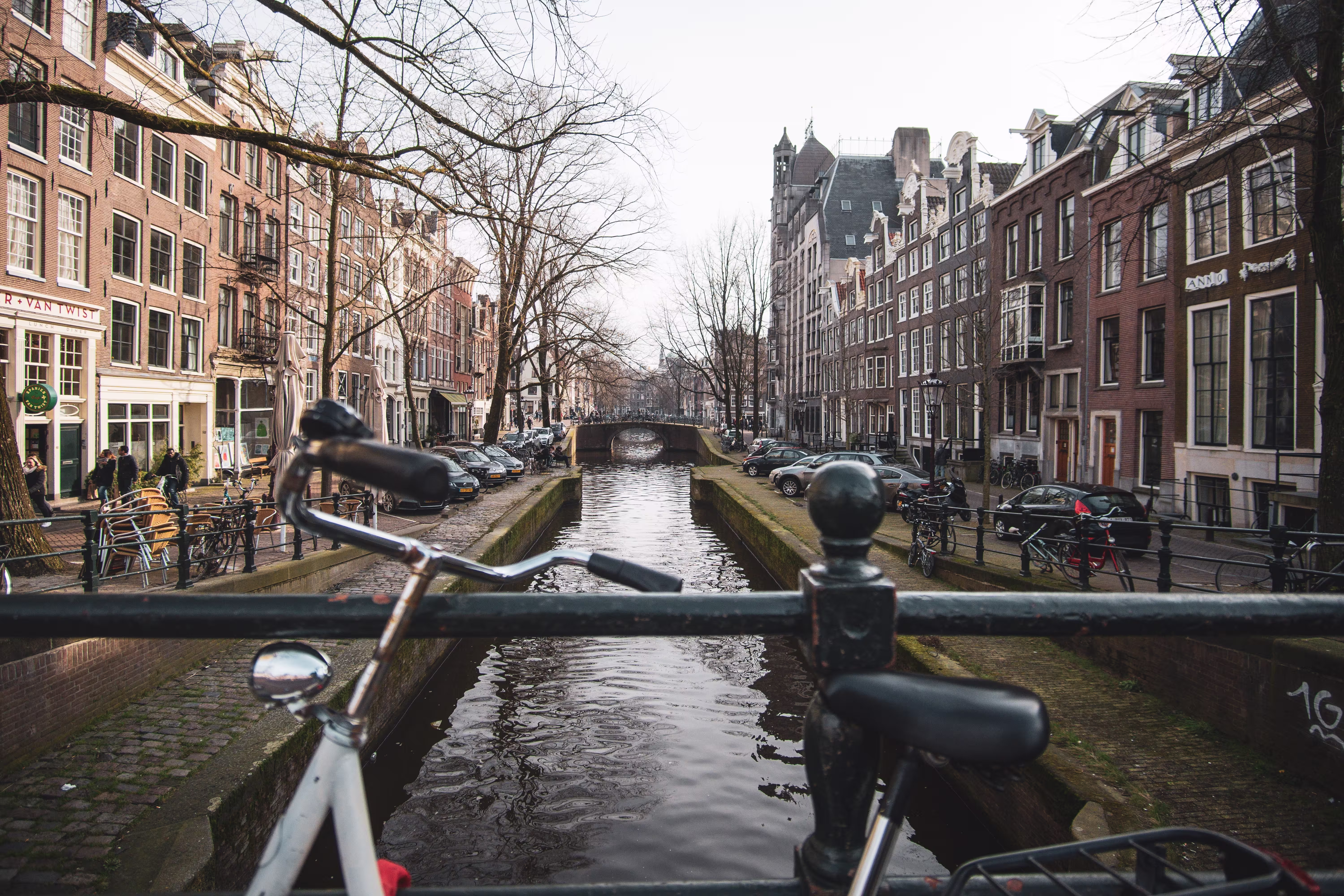 wide-shot-city-lake-two-sides-from-bridge-netherla