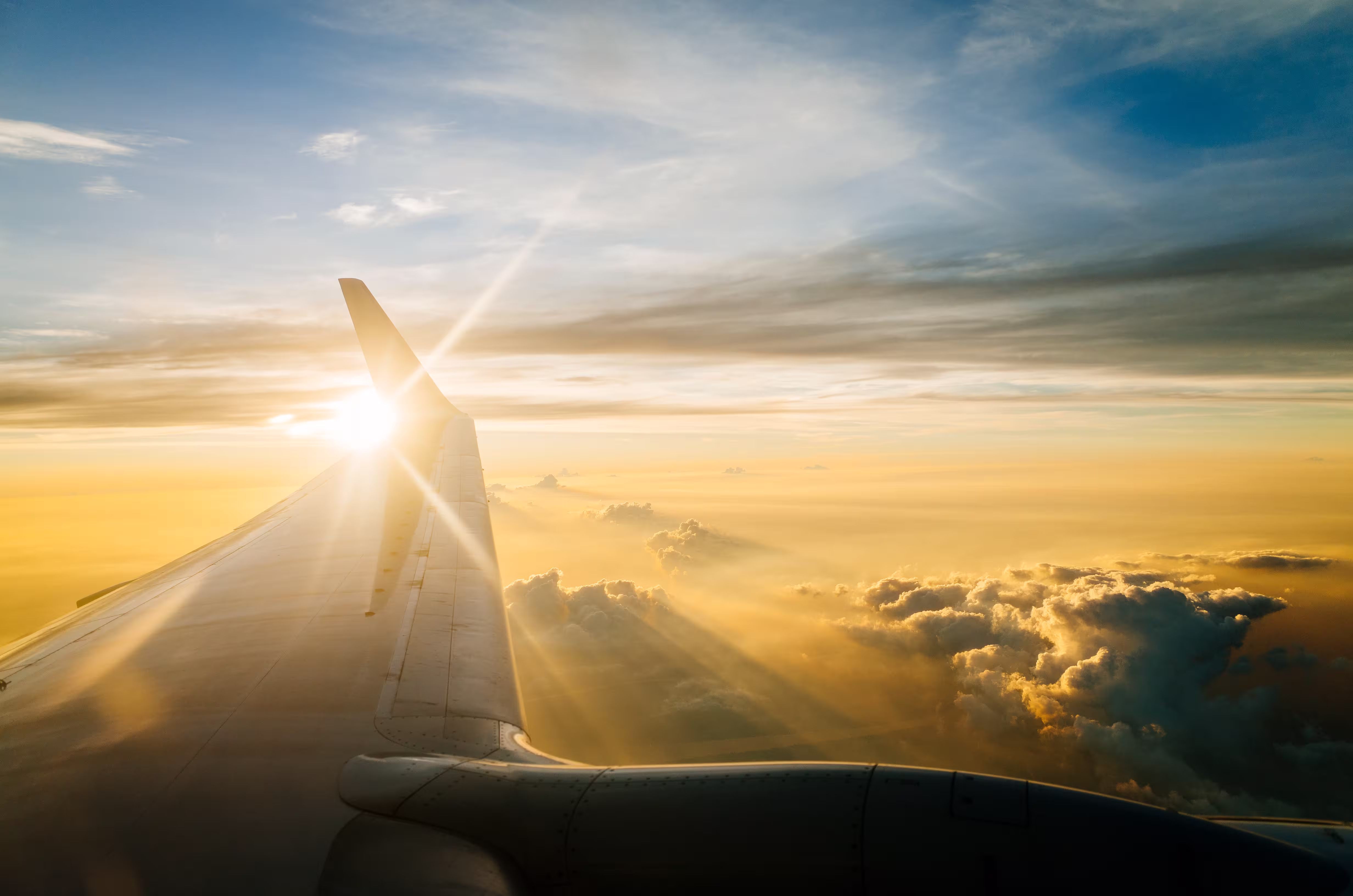 Airplane flying to Toronto
