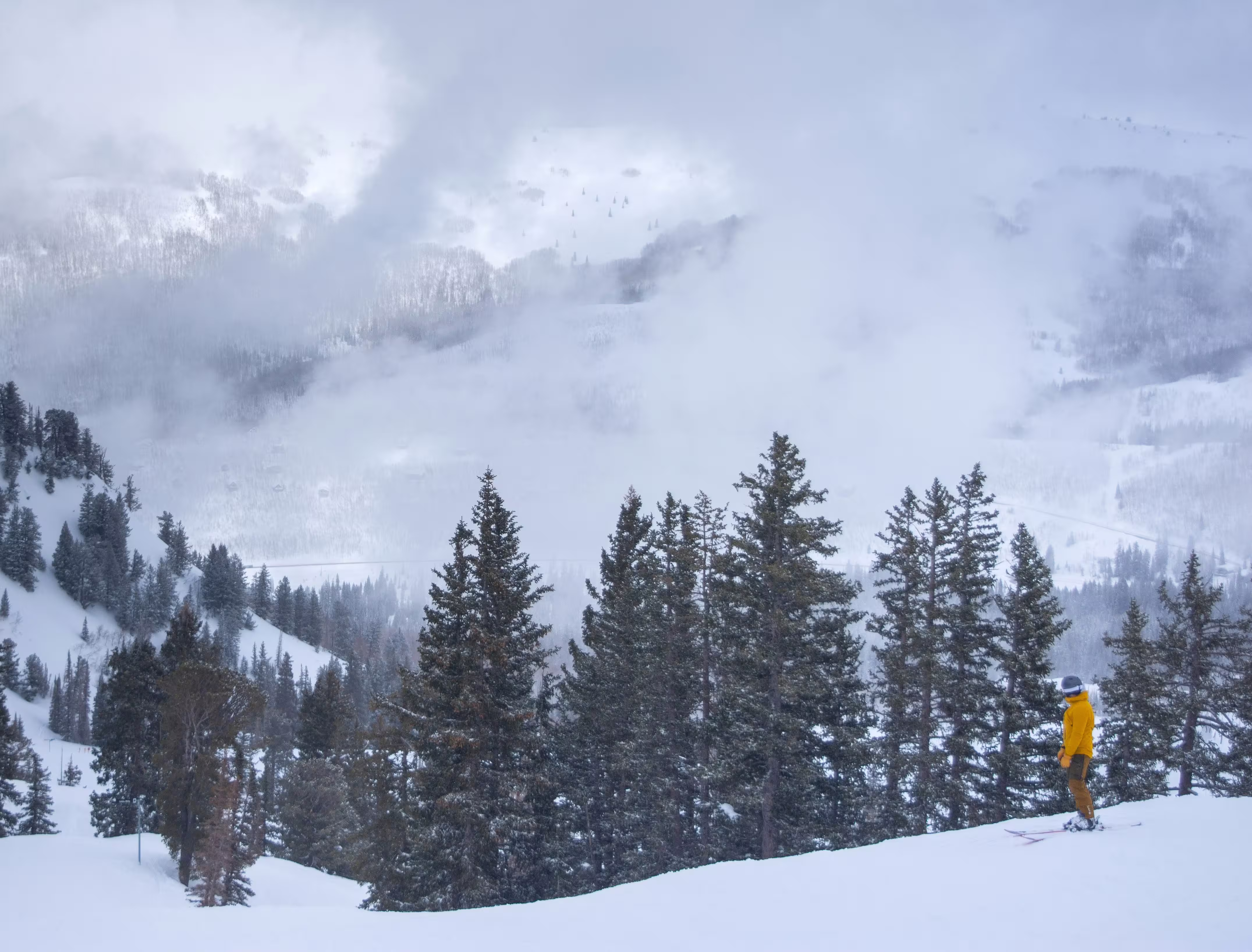 Winter skiing adventure in Brighton Utah